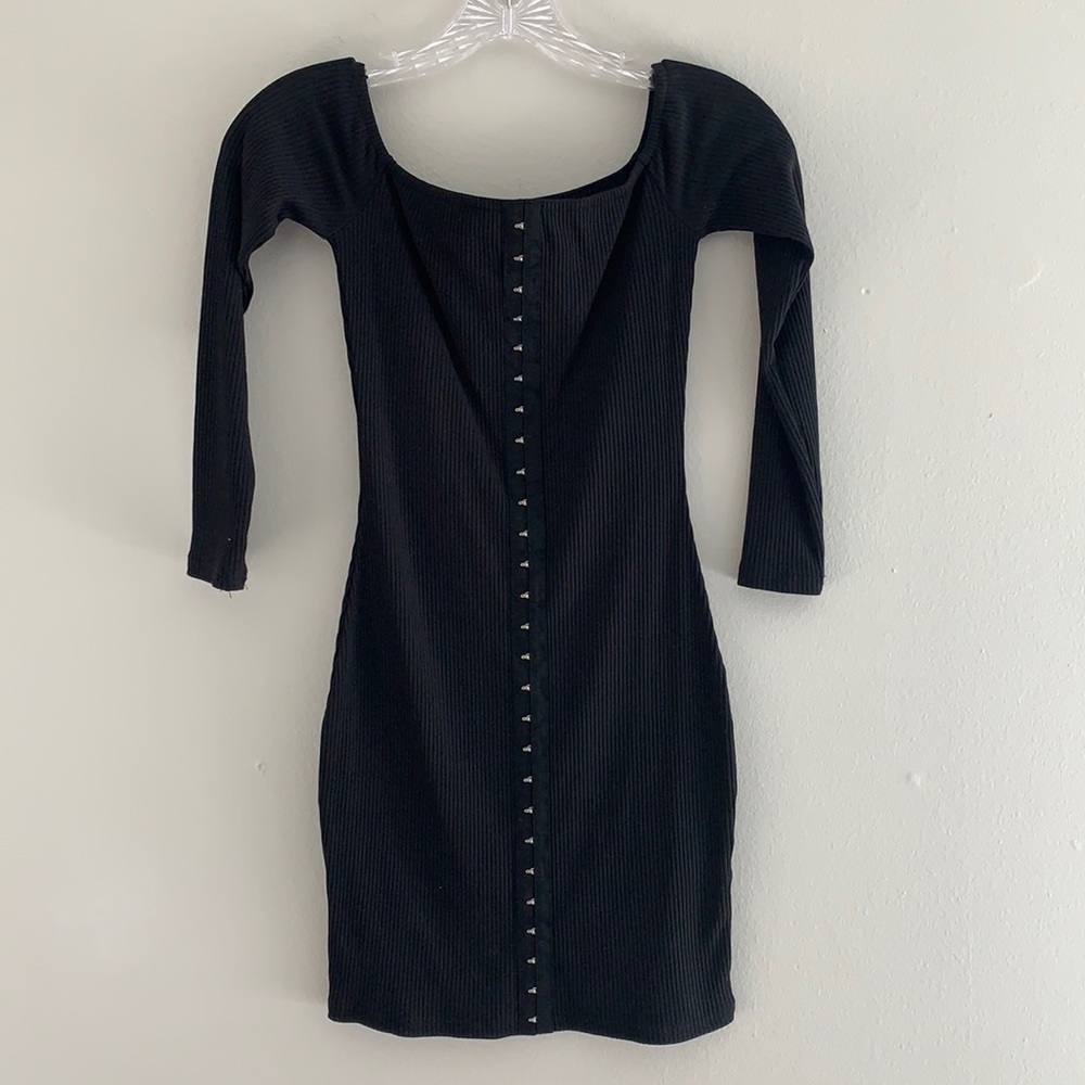 Revolve off the shoulders black dress